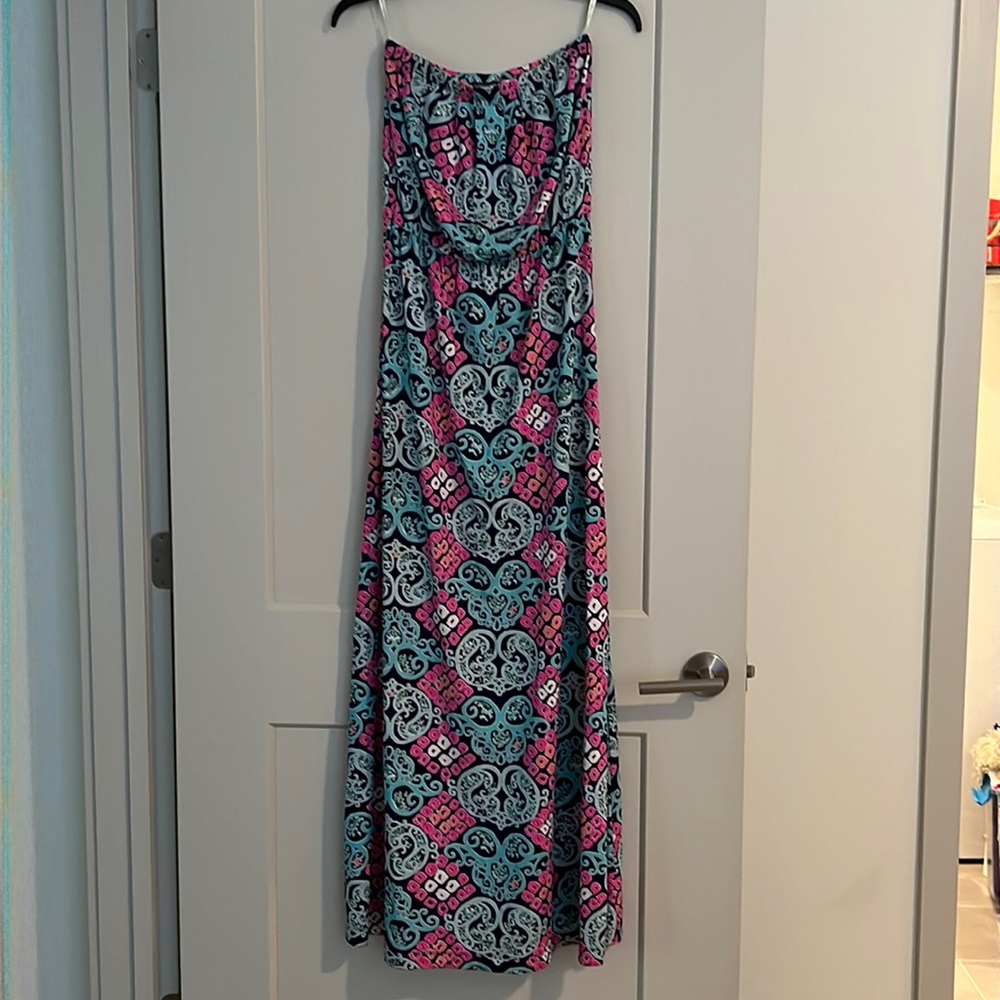 Lilly Pulitzer Strapless Maxi S